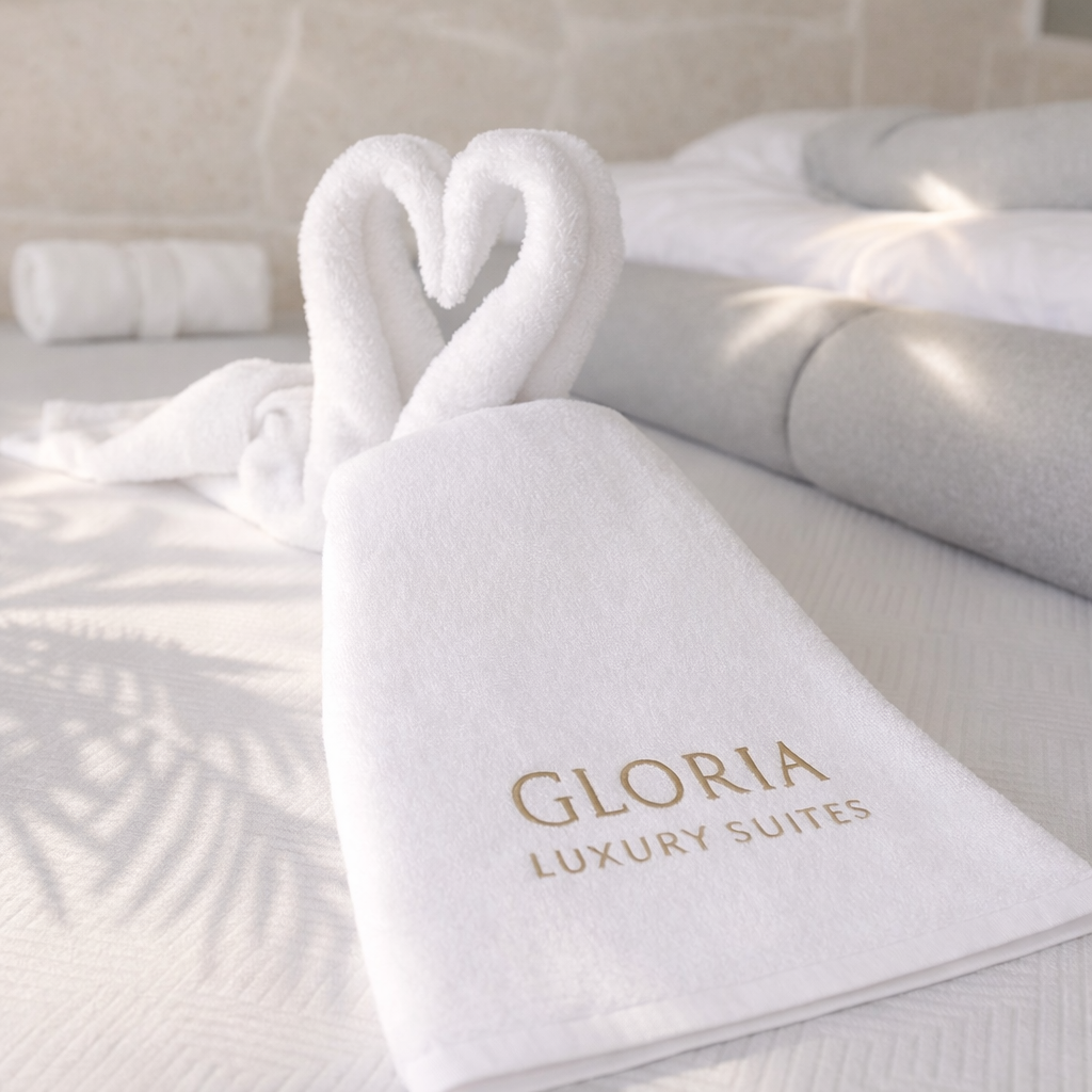 Gloria heart towel